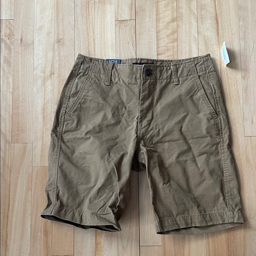 NWT Aeropostale Men's Brown Flat Front Shorts